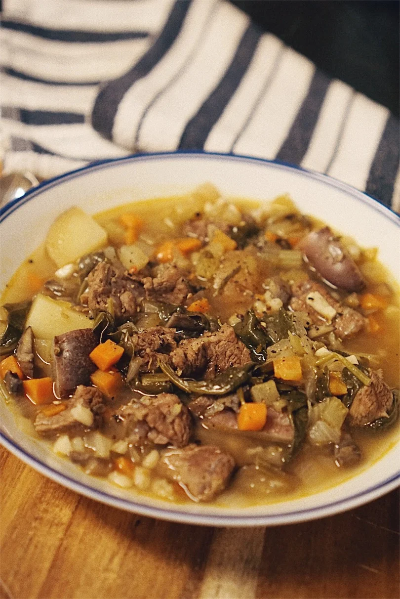 10 Step Hearty Beef Vegetable Soup