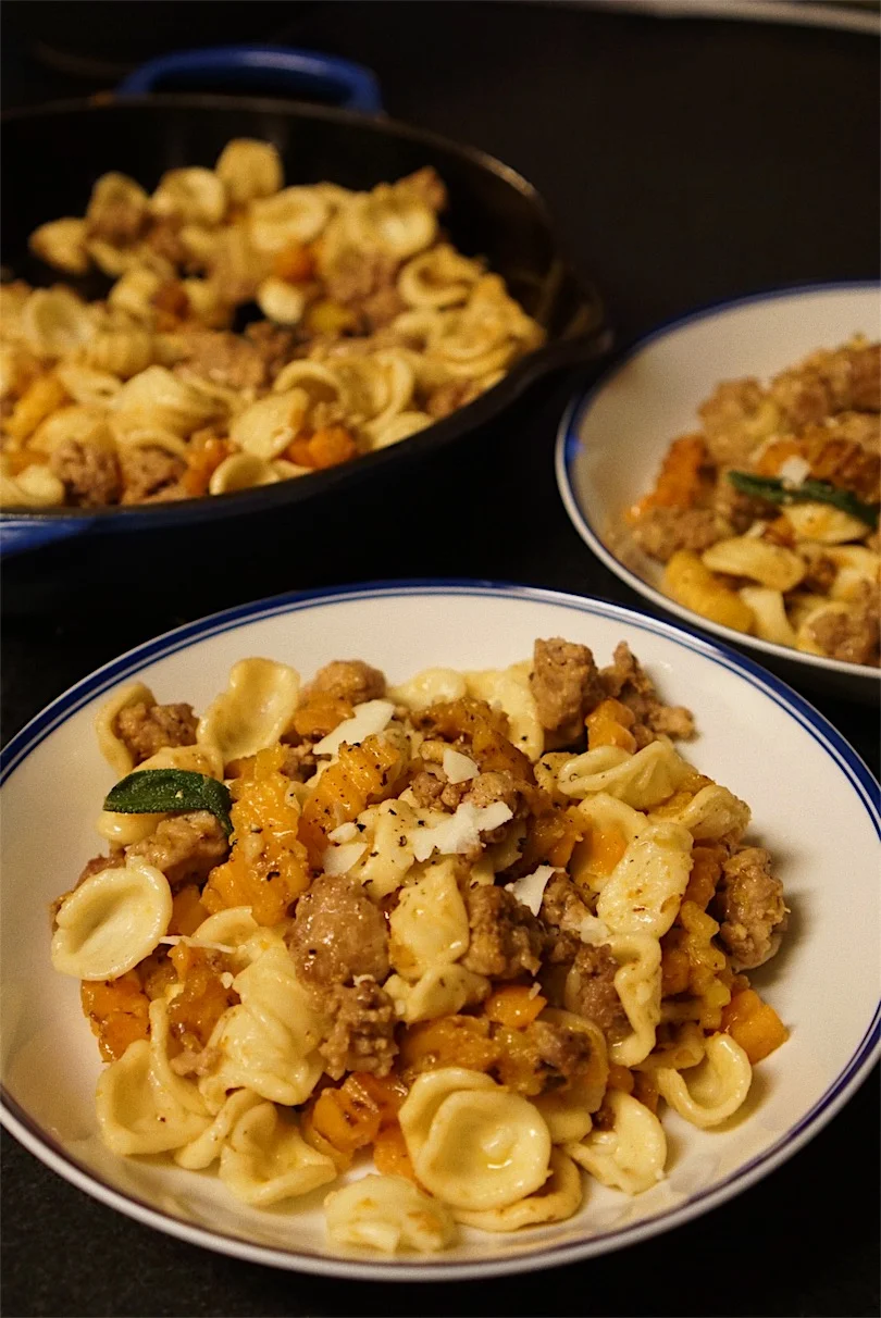 Fall Brown Butter, Butternut Squash and Sage Pasta