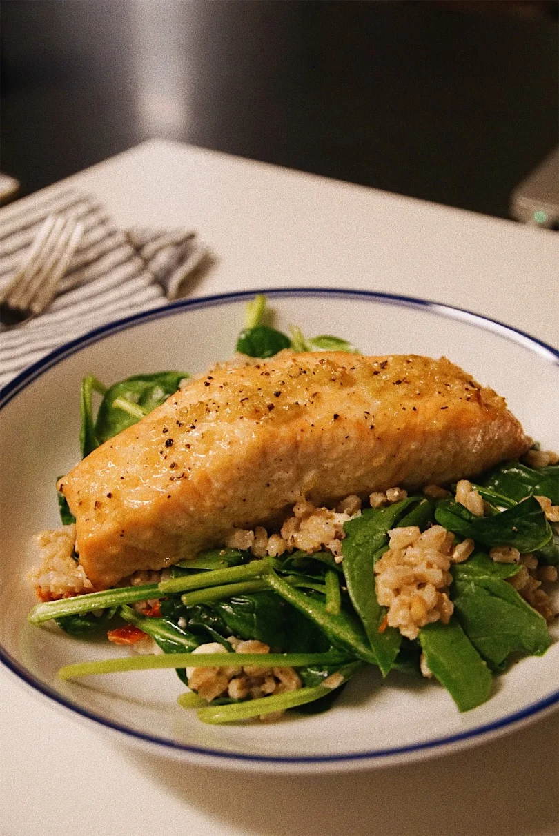 Salmon + Farro Weeknight Meal