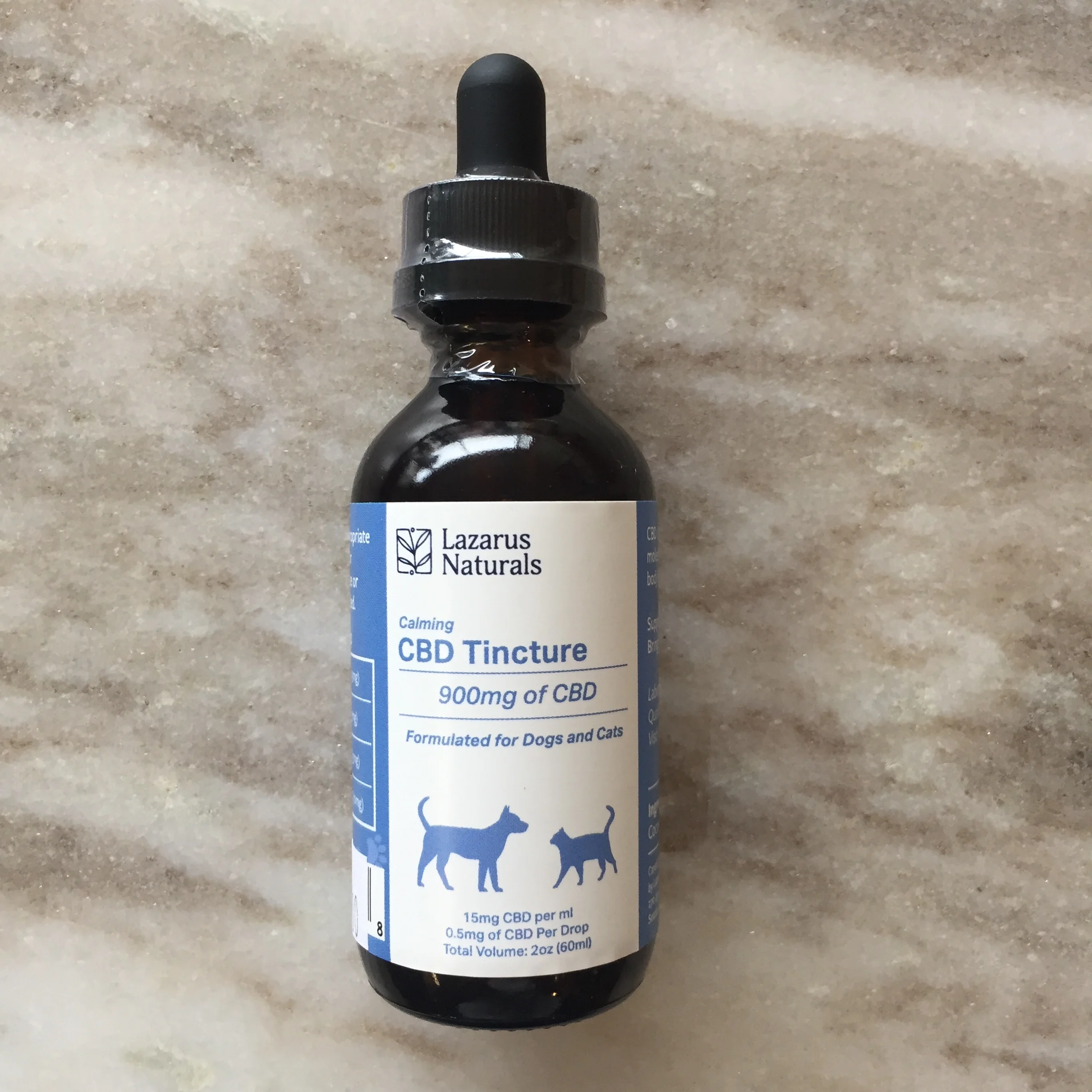 Lazarus Naturals CBD Pet Tincture for Dogs + Cats
