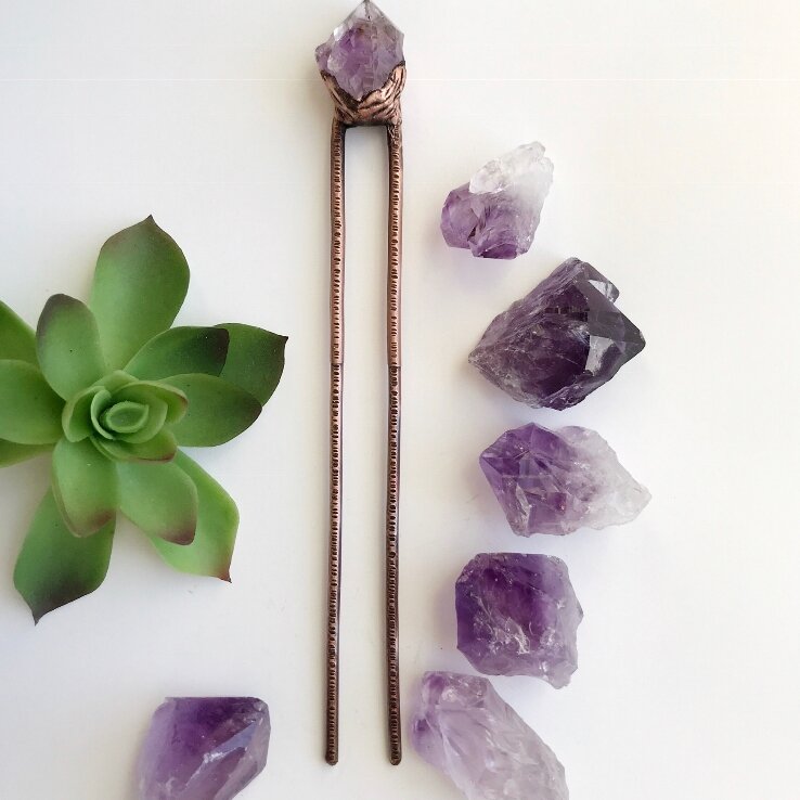 Gemstone Hair Pin 
