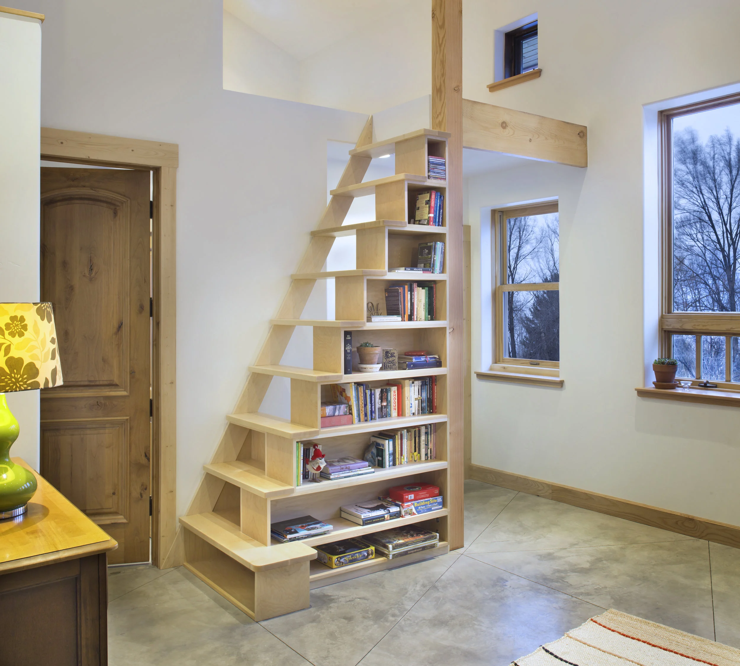 Haines Loft Ladder/Bookshelf — Kenichi Woodworking