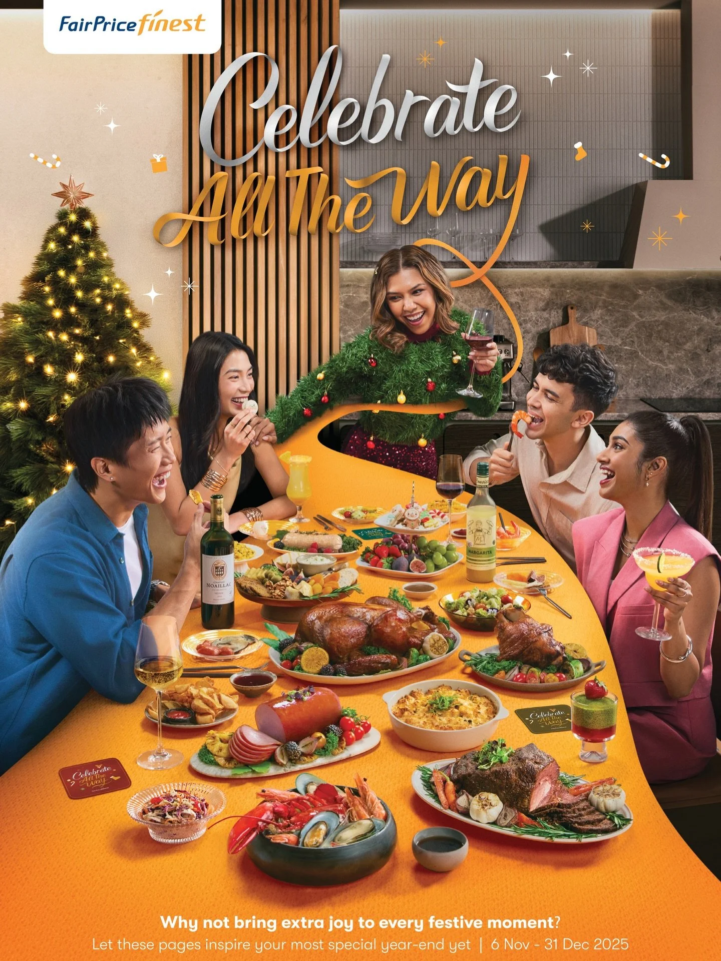 A campaign that truly lived up to its name 【Celebrate All The Way🎄】

This FairPrice Finest Christmas shoot spanned 6 full days, 15 dividers, 1 KV, and countless stylised moments in between. At peak, we had four sets running side by side and somehow,
