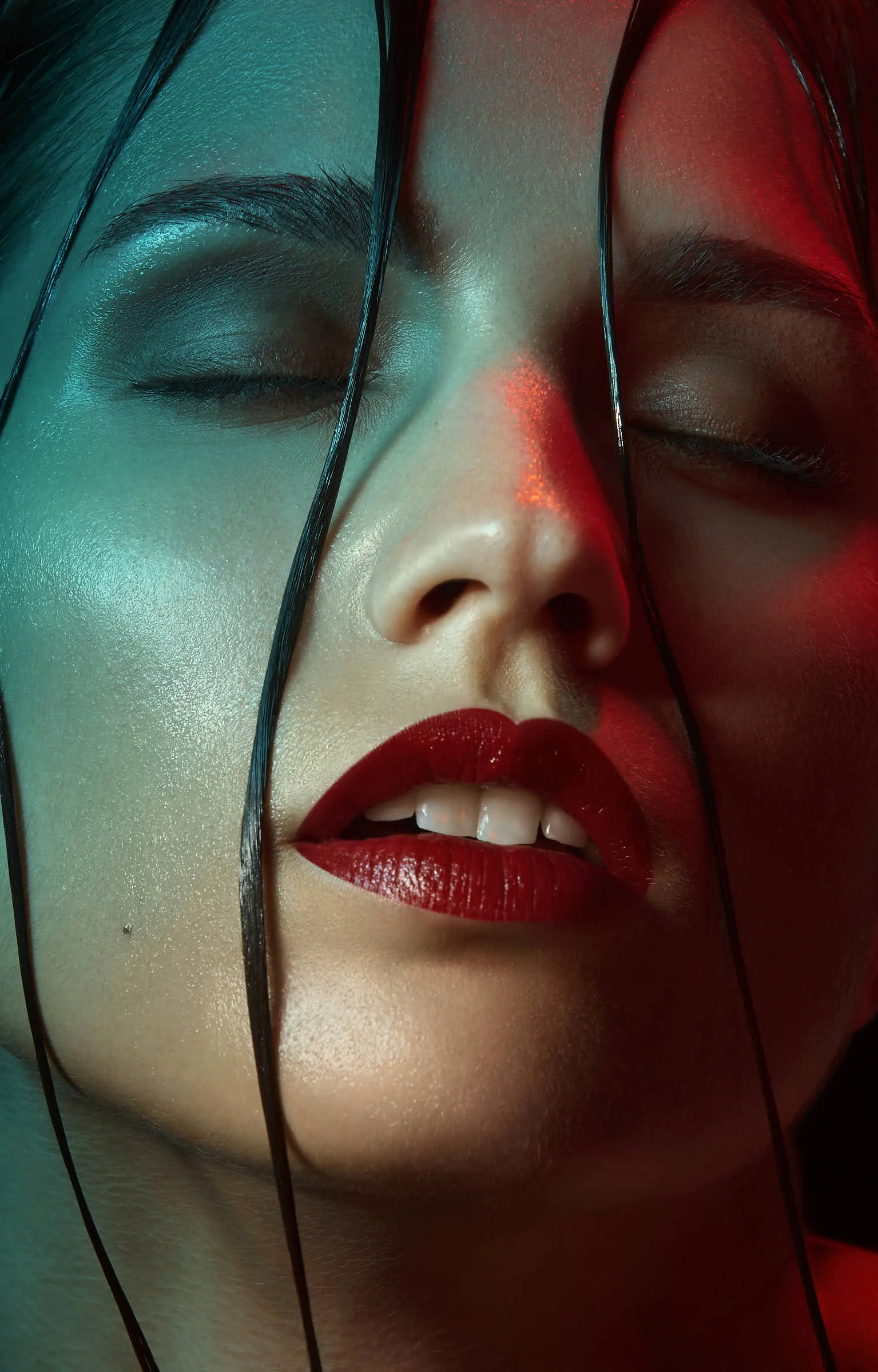 Closeup beauty shot