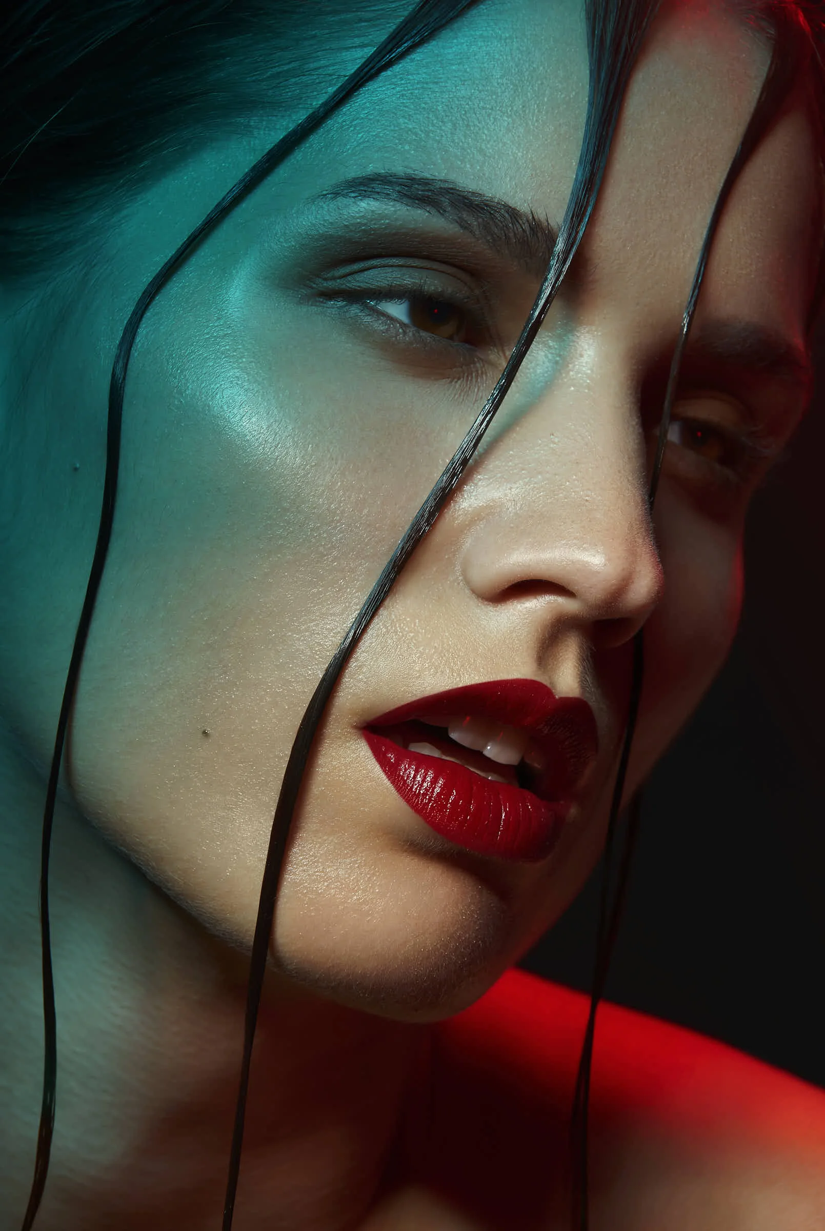 Closeup beauty shot