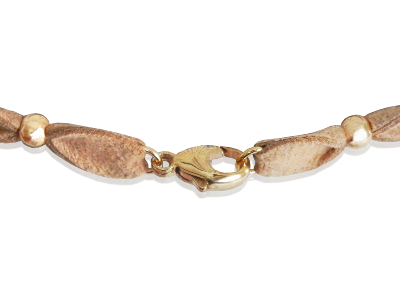 Ultra Bella Gold Swarovski Disc Necklace - Clasp