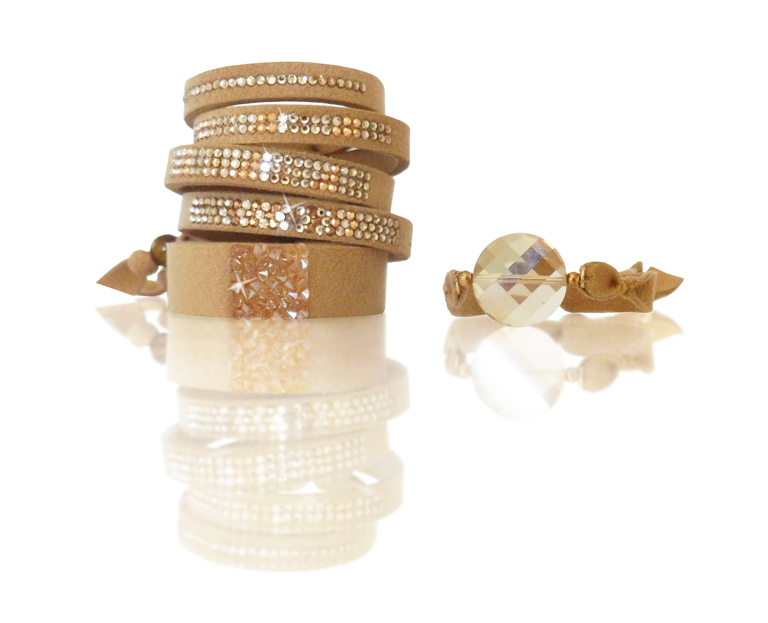 Ultra Bella Gold Collection Bella Bands Bracelets featuring Swarovski® crystals