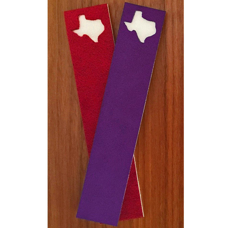 Ultra Bella School Colors Bookmarks - Texas - Wood