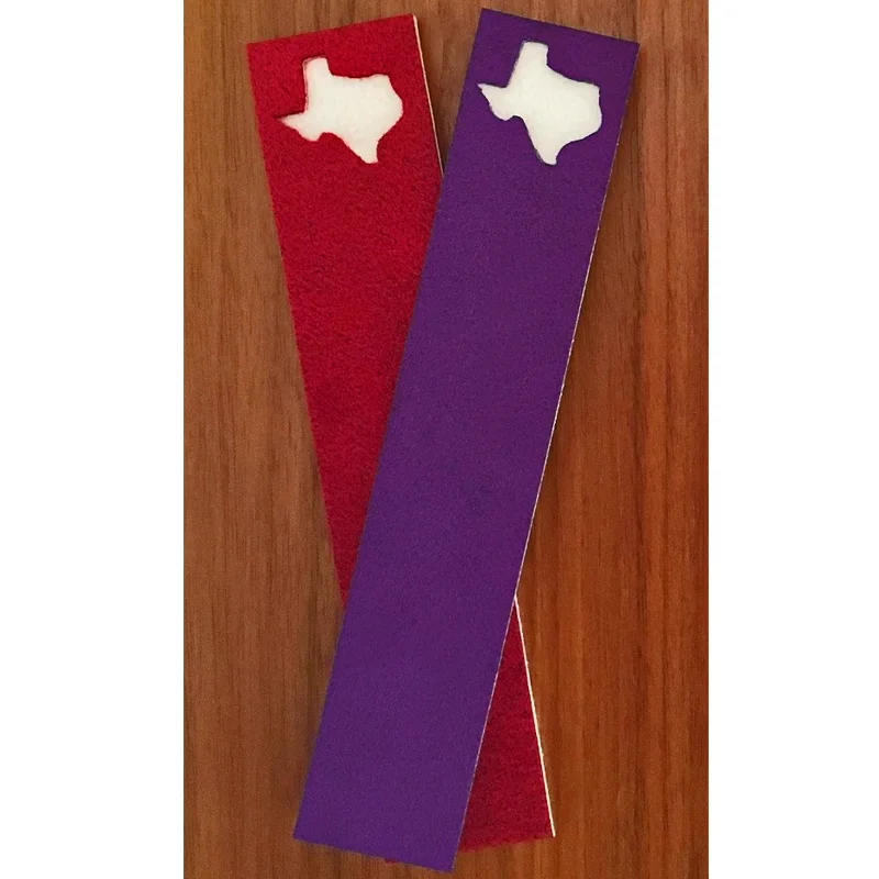 Ultra Bella School Colors Bookmarks - Texas - Wood