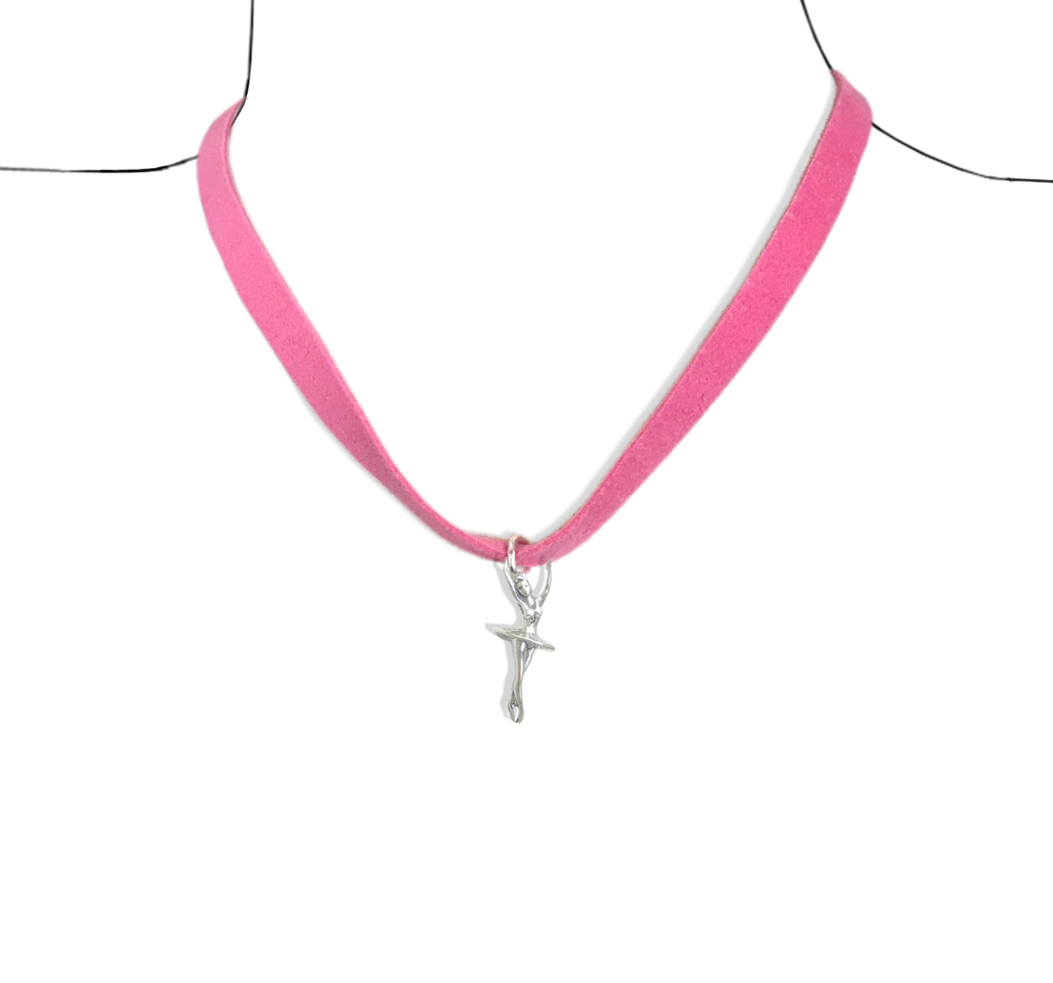 Ultra Bella Sterling Silver Ballerina Necklace