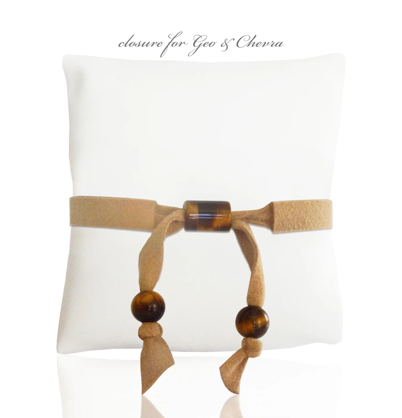 Ultra Bella London Blue Collection Bella Bands Bracelets with Swarovski Crystals - Tiger Eye Closure for Geo and Chevra