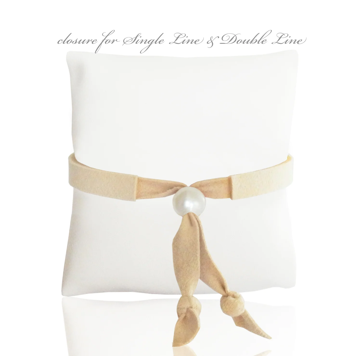 Ultra Bella Blush Collection Bella Bands Bracelets - Pearl Closure for Single Line and Double Line