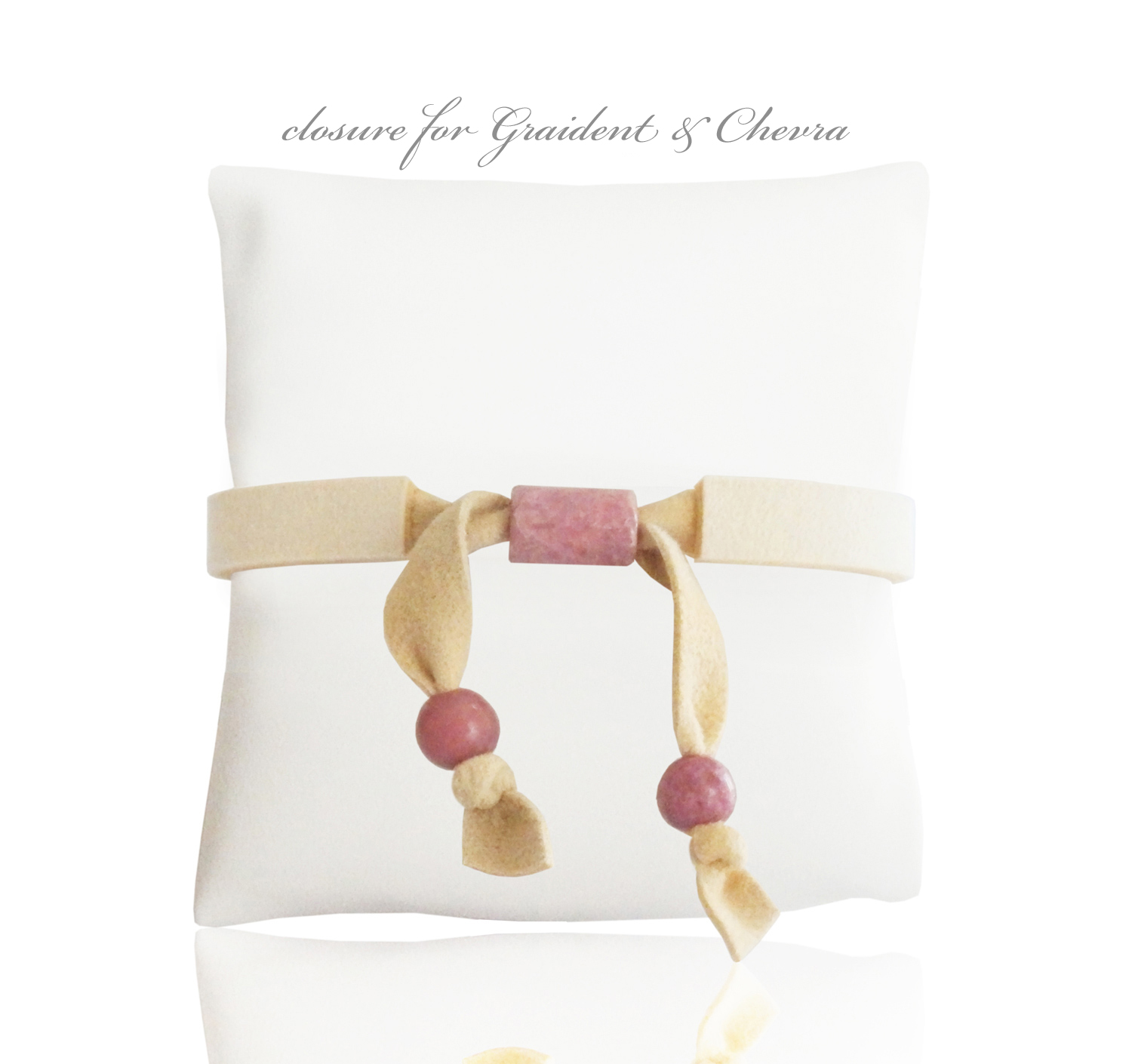 Ultra Bella Watermelon Tourmaline Collection Bella Bands Bracelets - Closure for Gradient and Chevra