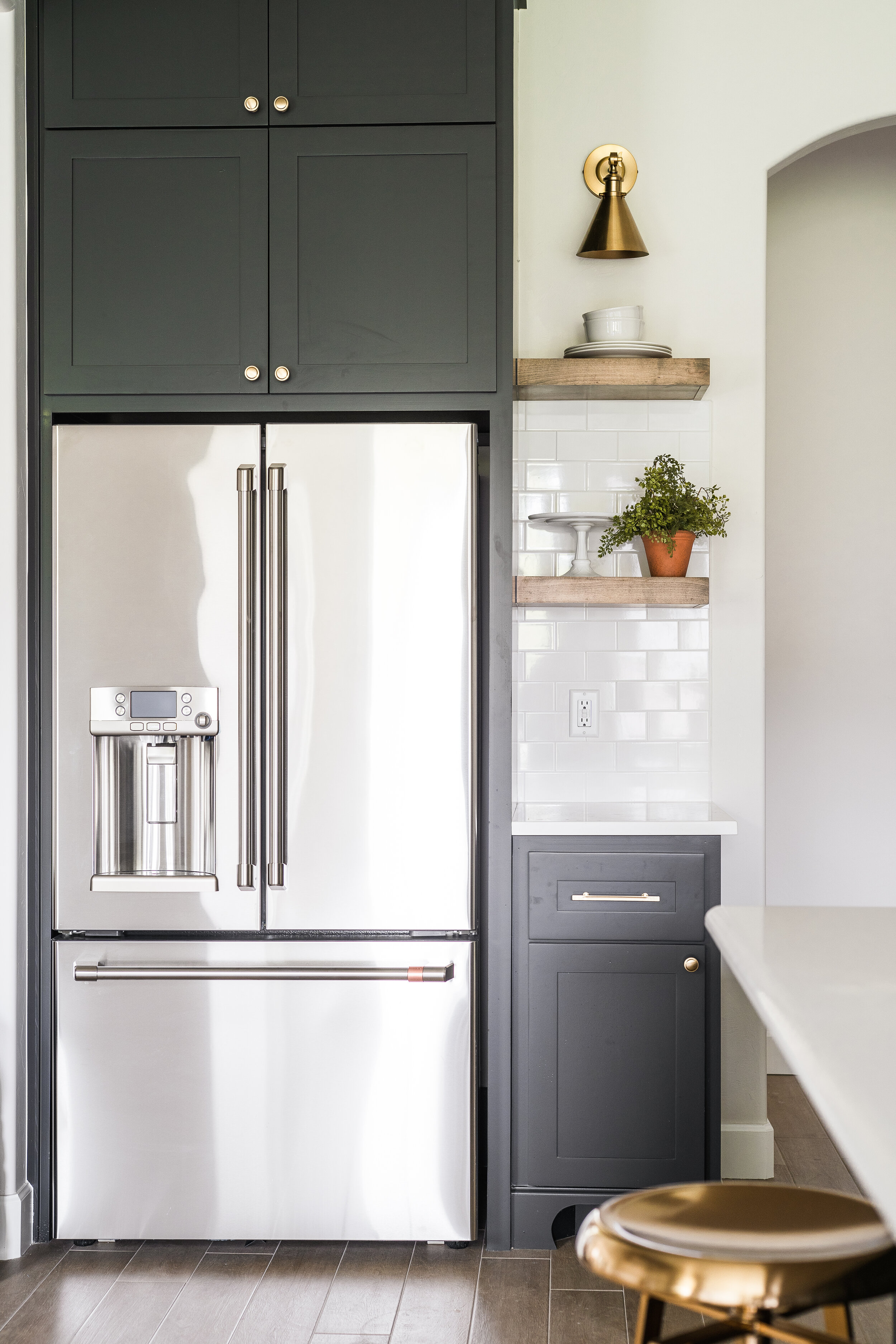 modern fridge 