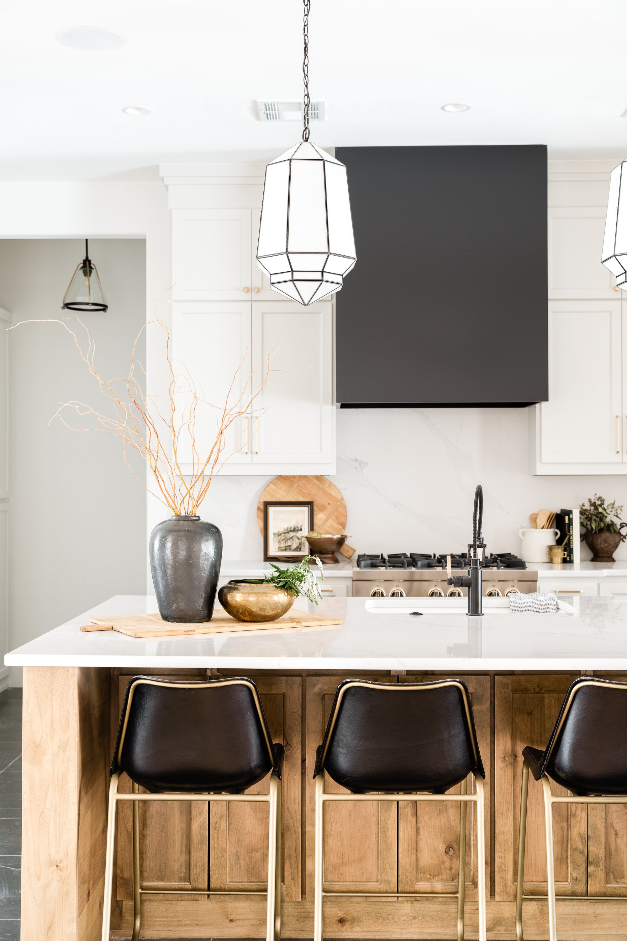 Black kitchen barstools