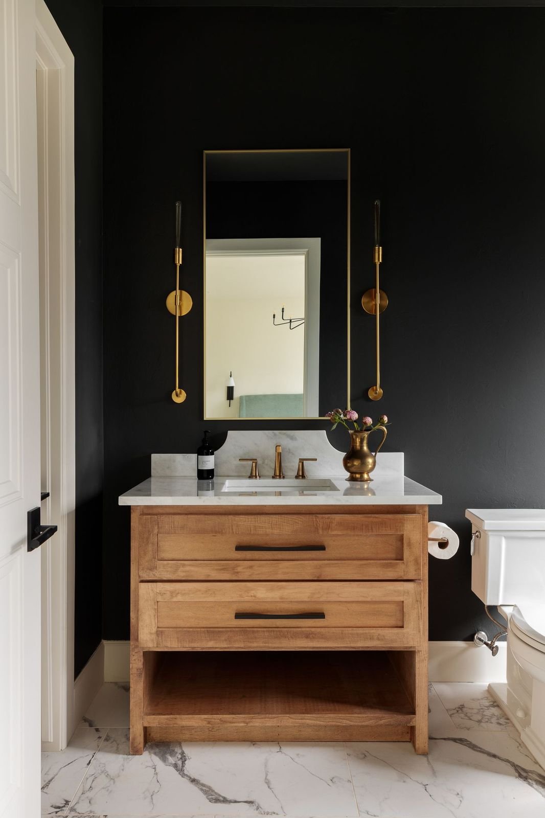 black powder bathroom 