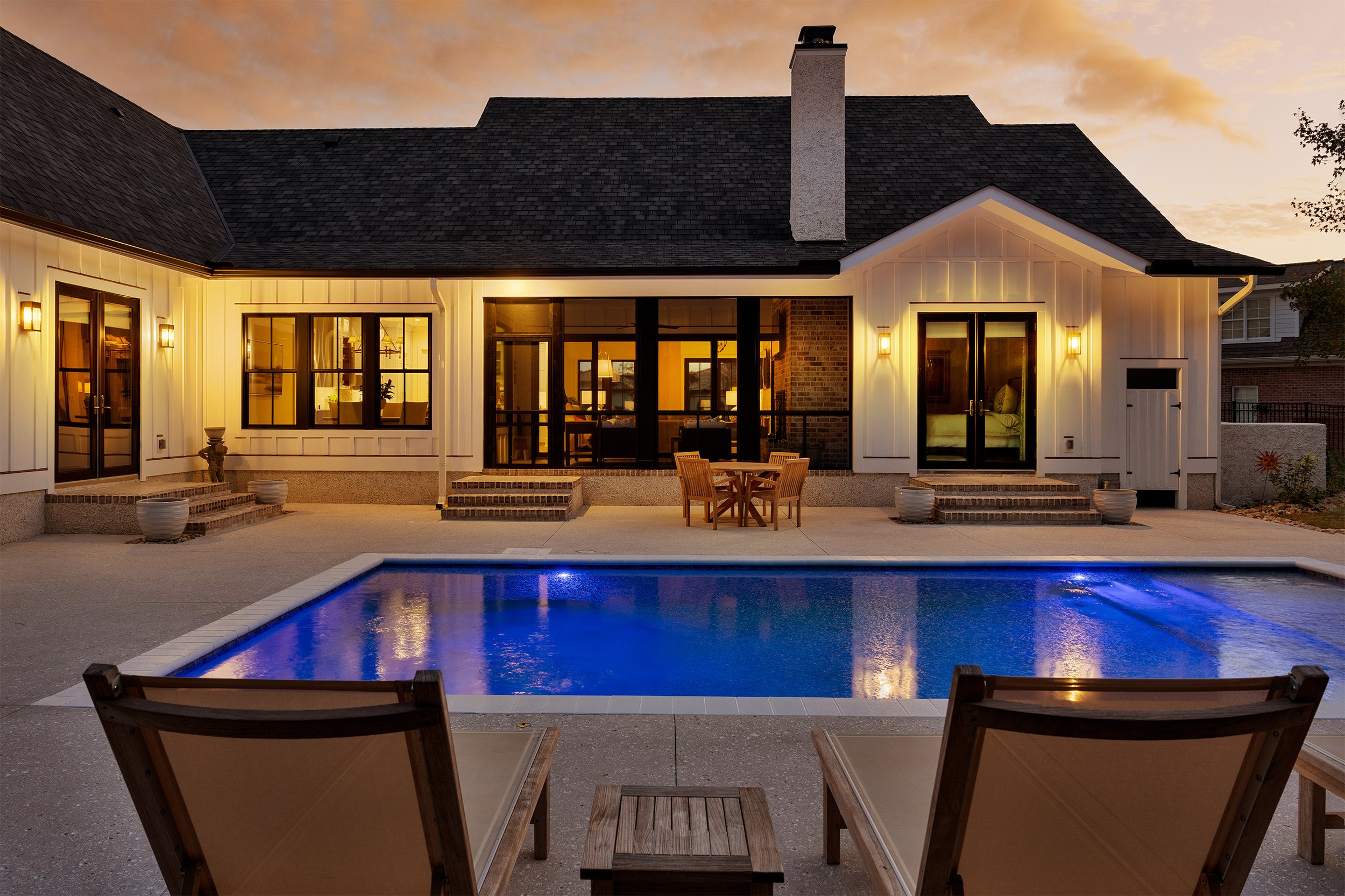  Twilight photography Landfall luxury property. 