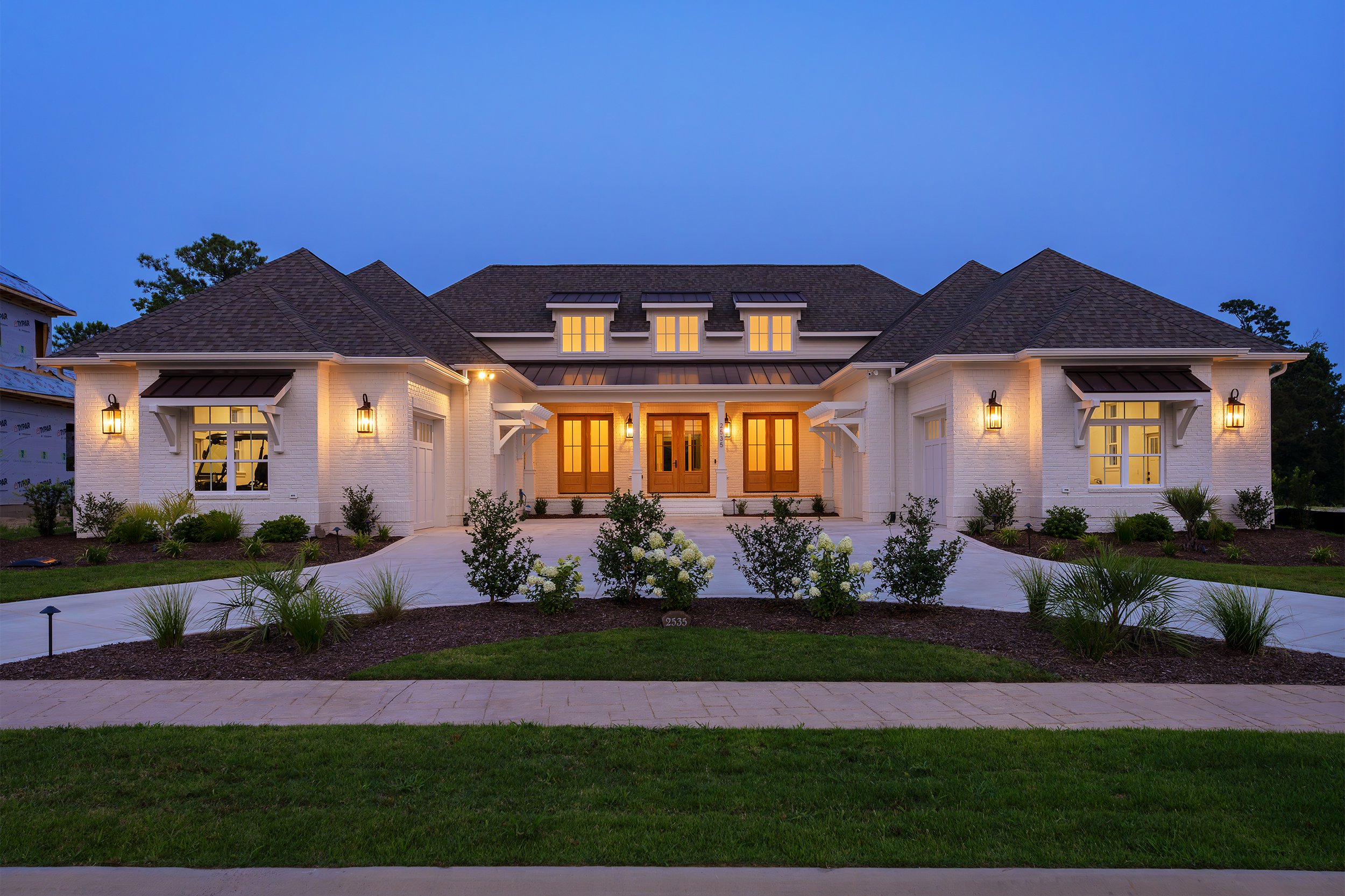  Builder Twilight Photography of Custom Home 