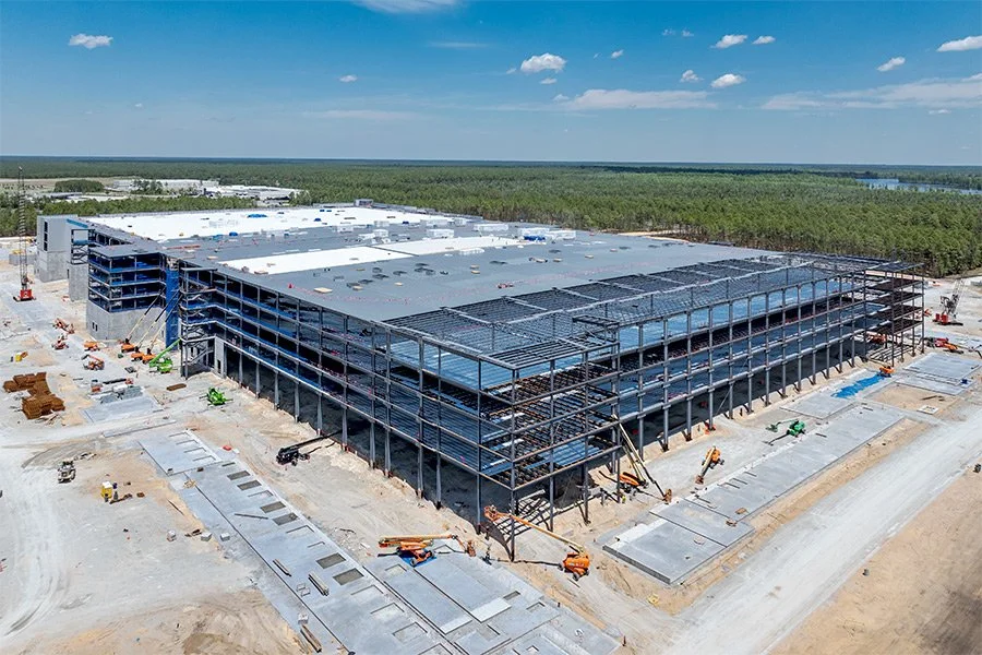 Construction Progress Aerial Drone