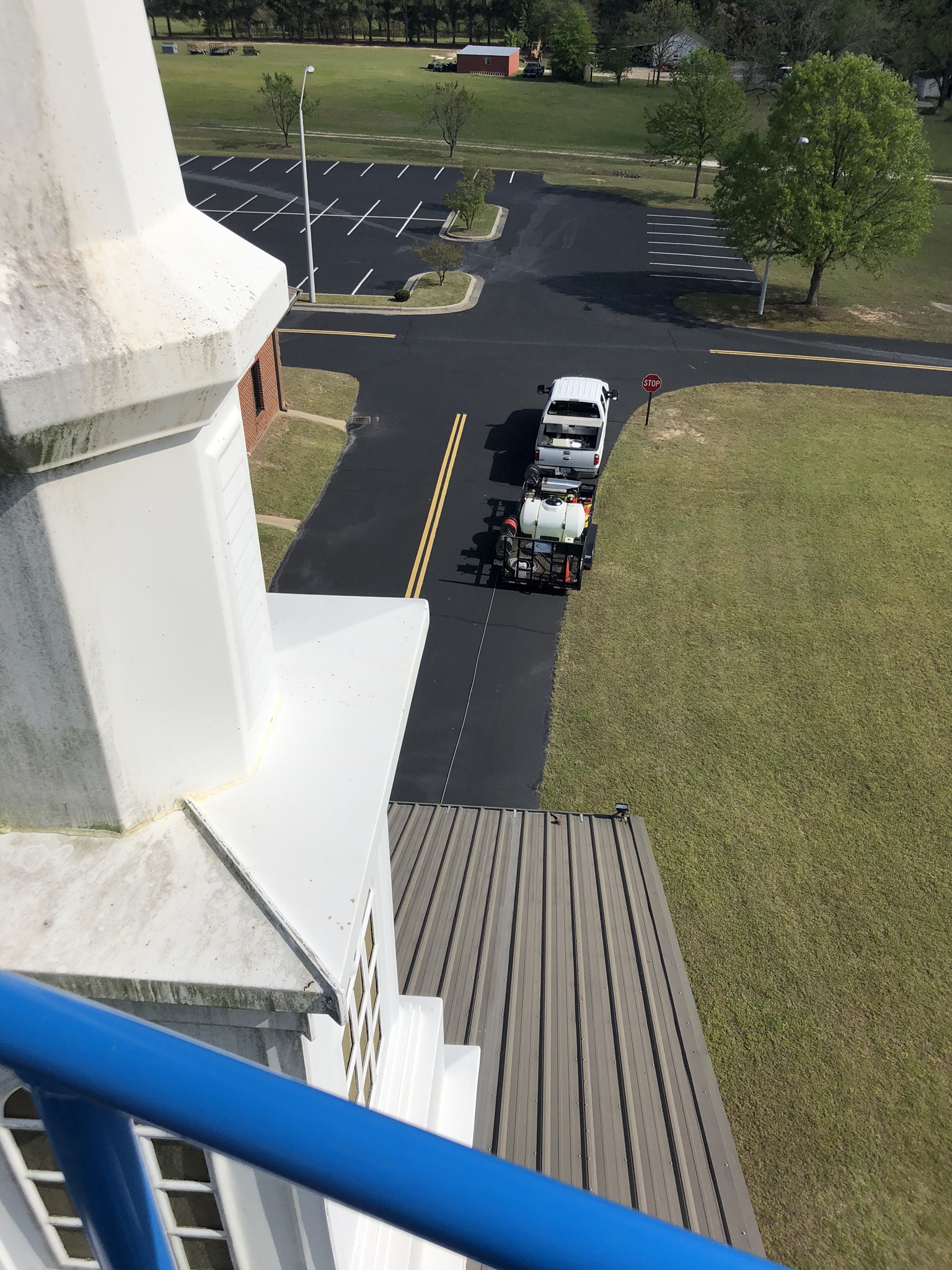 80ft Steeple Washing