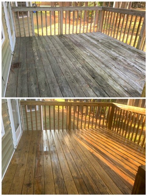 Deck washing in Clayton, NC