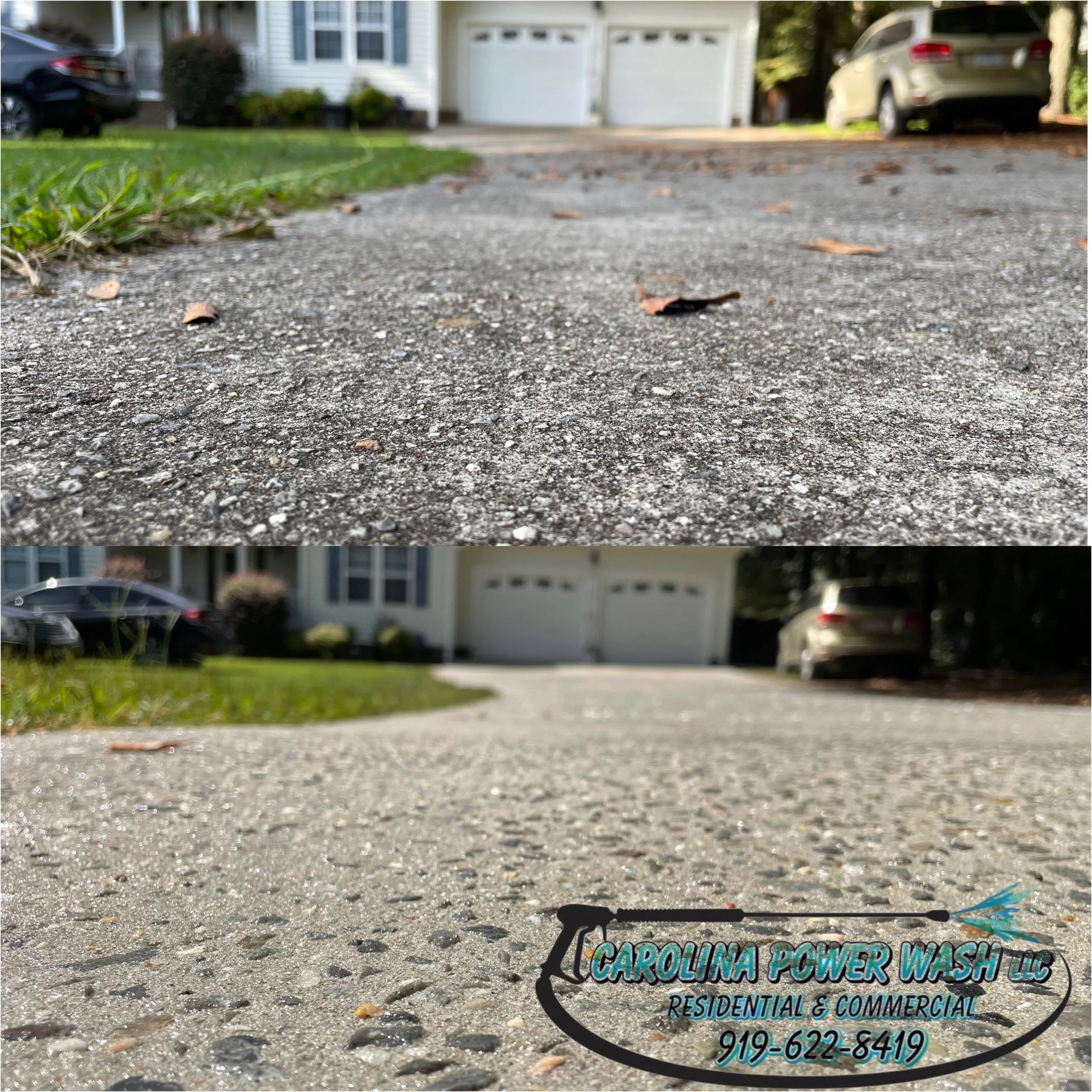 Driveway Pressure Washing and Powerwashing in Clayton NC