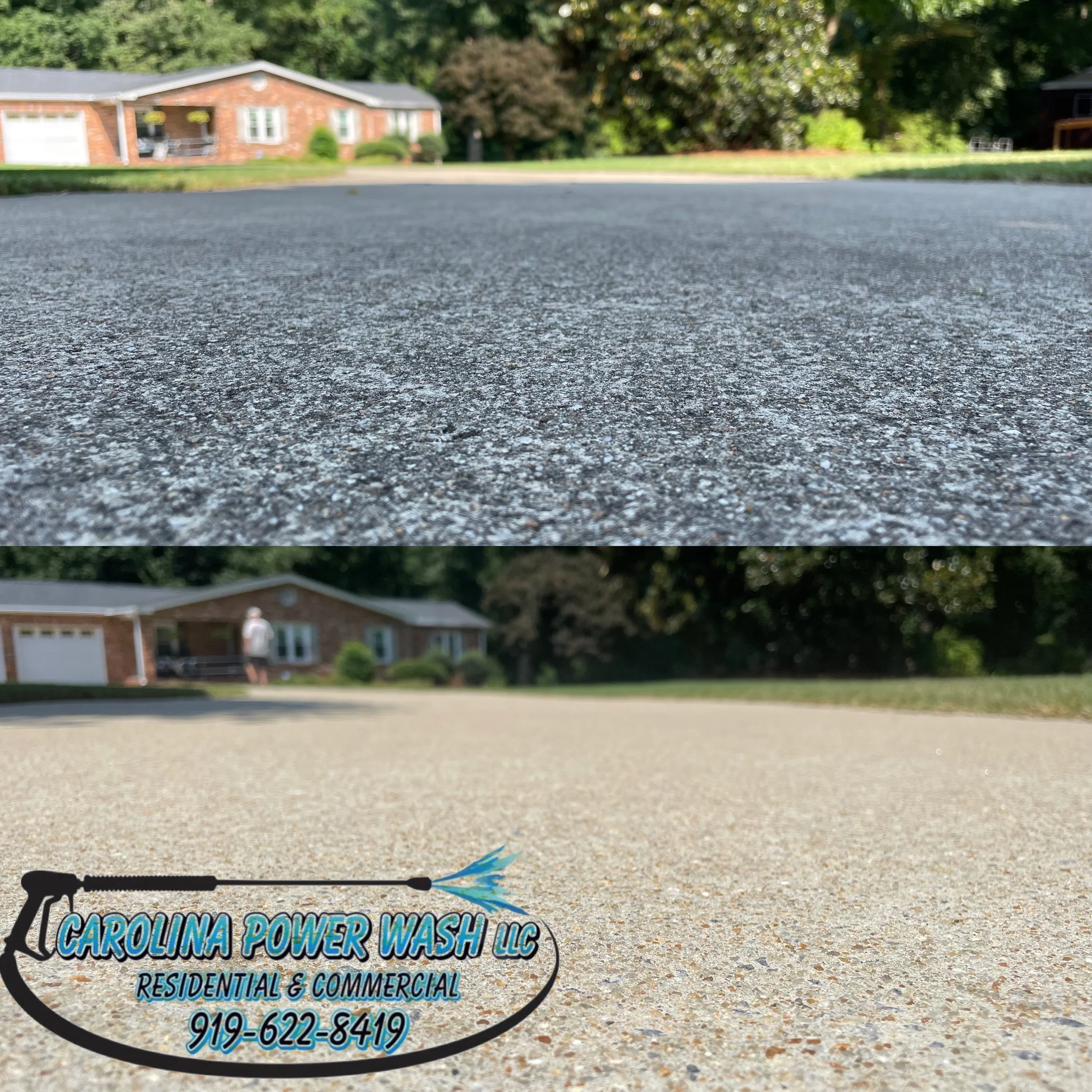 Driveway Powerwashing and Pressure Washing in Garner NC