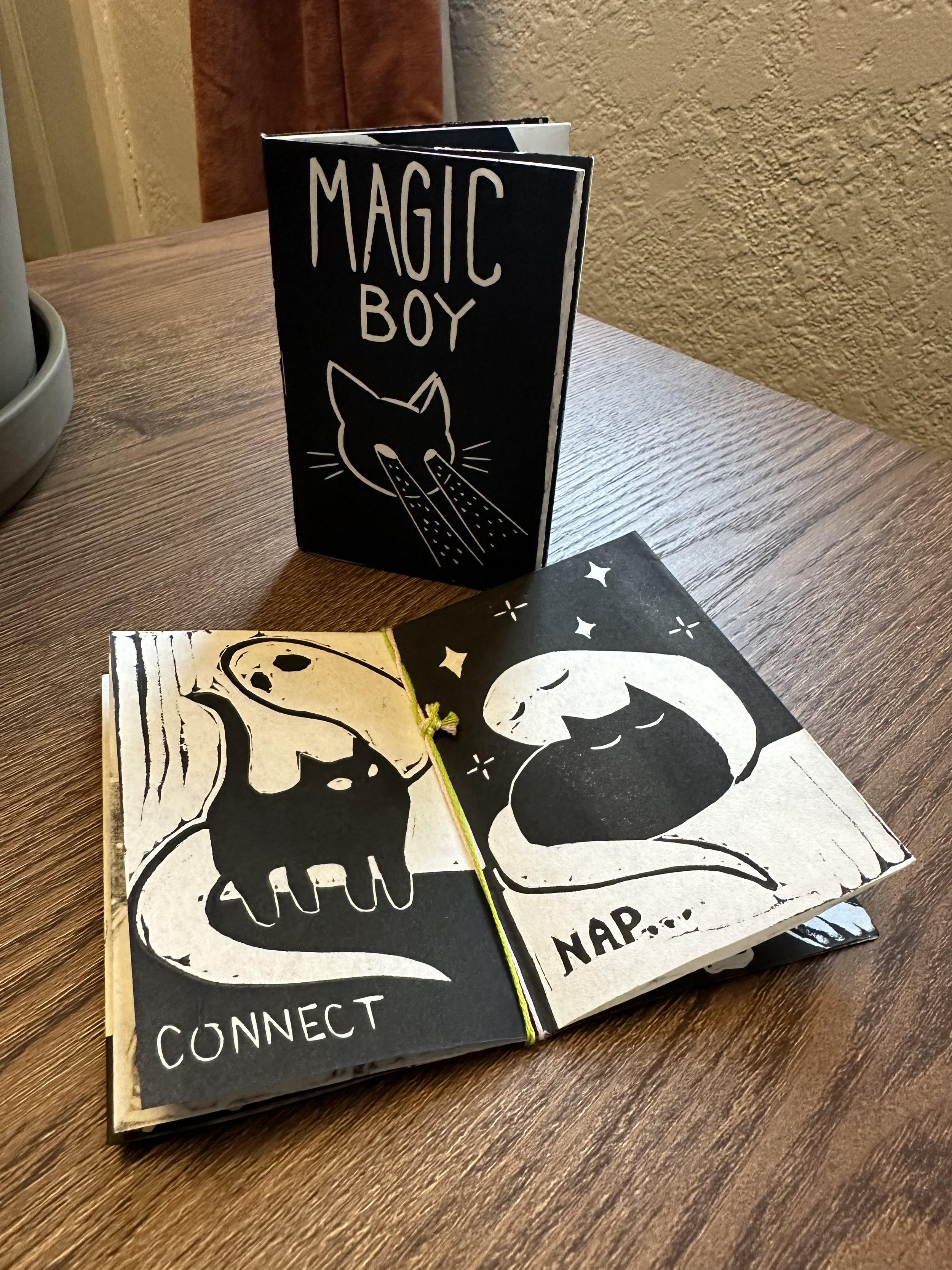 Six-Page Mini Zine and Linocut