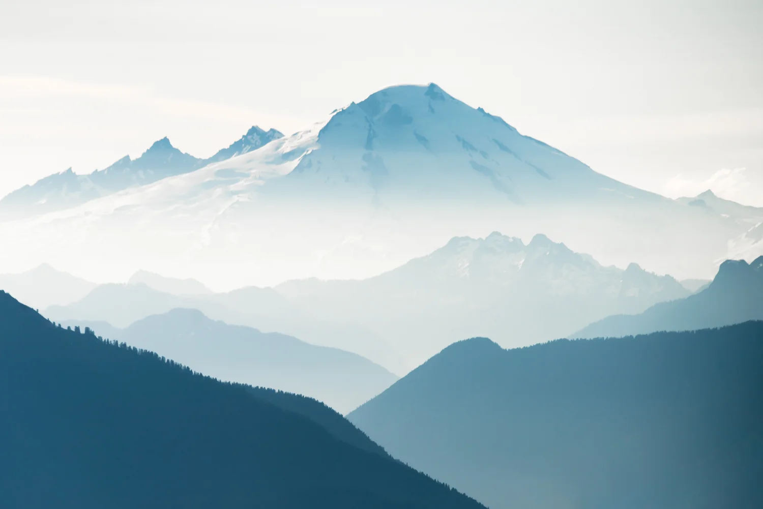 Mount Baker from the Ptarmigan Traverse, WA State