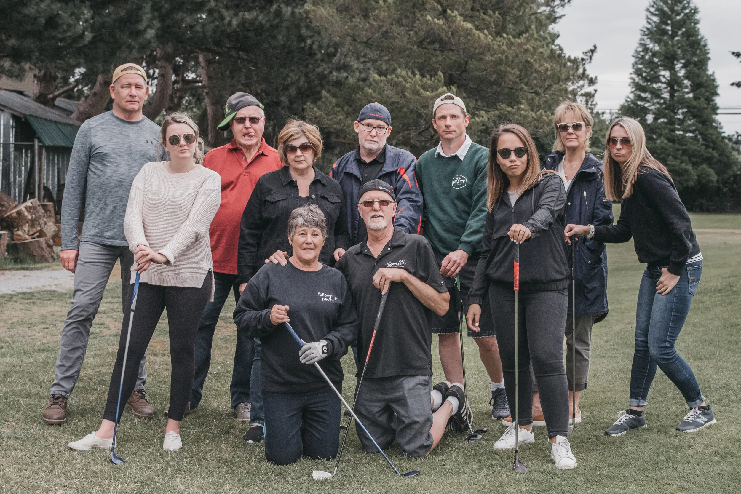 To celebrate Bruce and April, our team went golfing! 