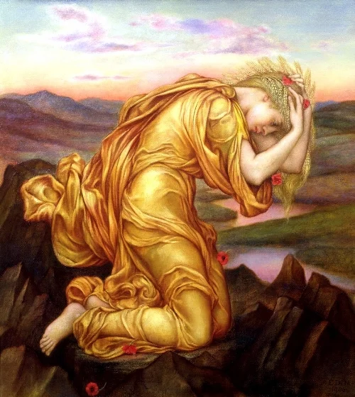 Evelyn de Morgan “Demeter Mourning for Persephone” 1906