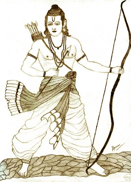 “Lord Ram with Bow”