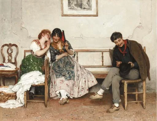 “Secrets” by Eugene de Blaas