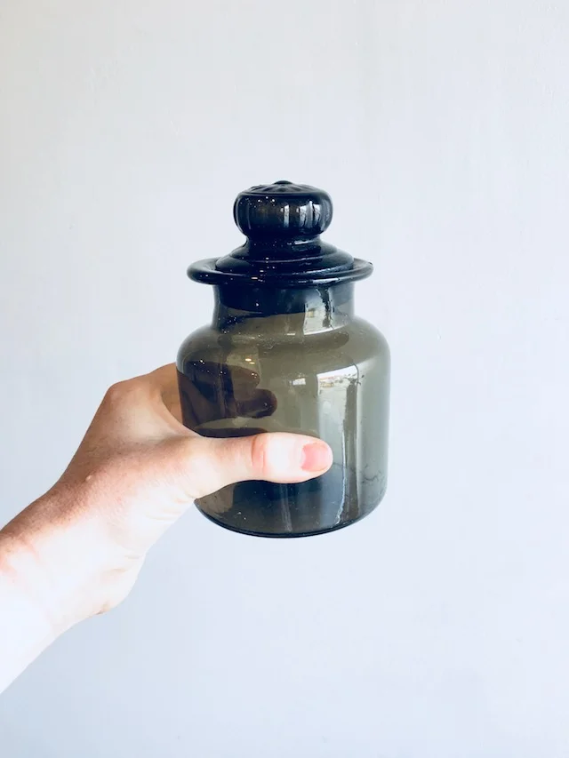Petalfox Vintage Green Glass Jar.jpg