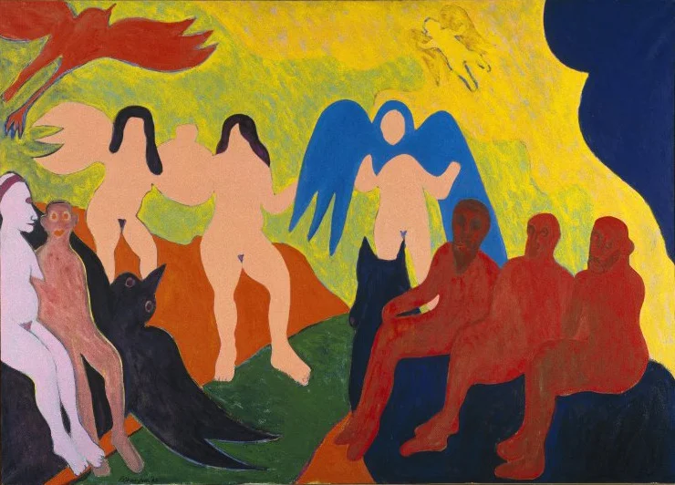 Bob Thompson’s paintings shout light straight into drawing love into color Life into paintings. Bob Thompson The Judgement, 1963 Brooklyn Museum