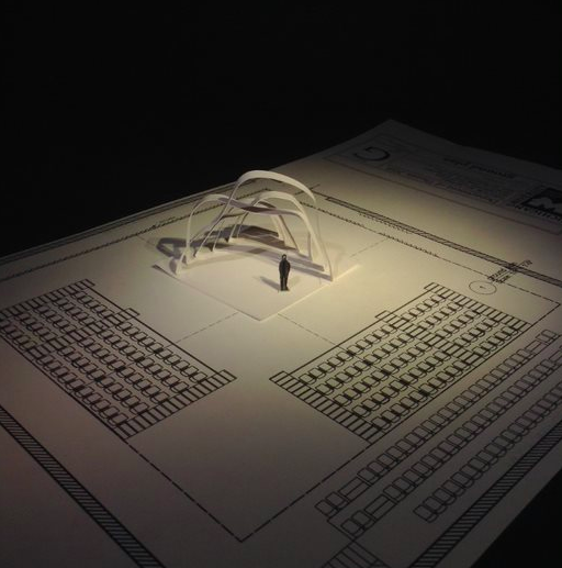  1/8" = 1'&nbsp; white models to play with shapes 