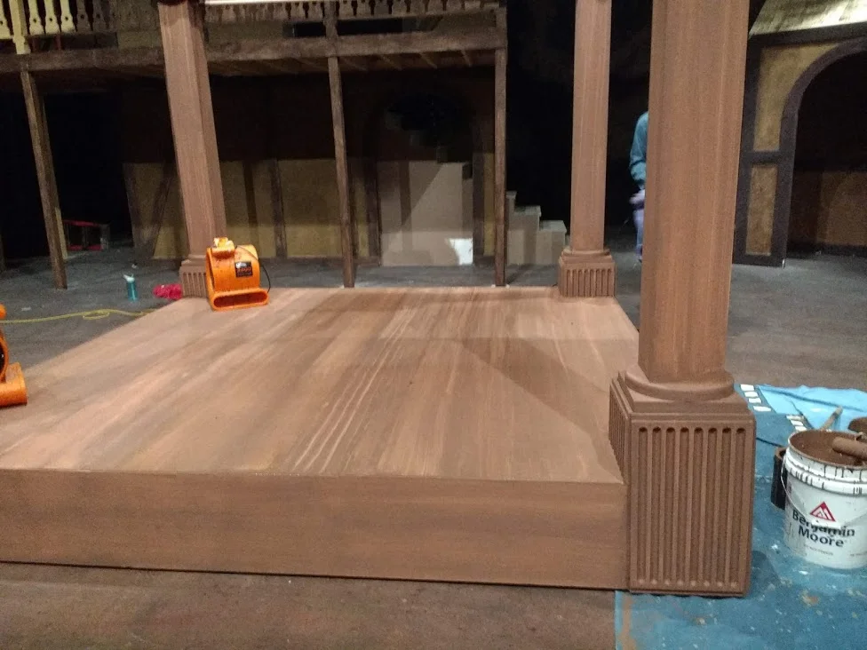  Center Unit with a woodgrain wet blend 