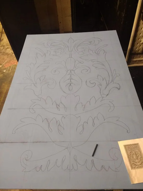  Darkened and detailed the lines 