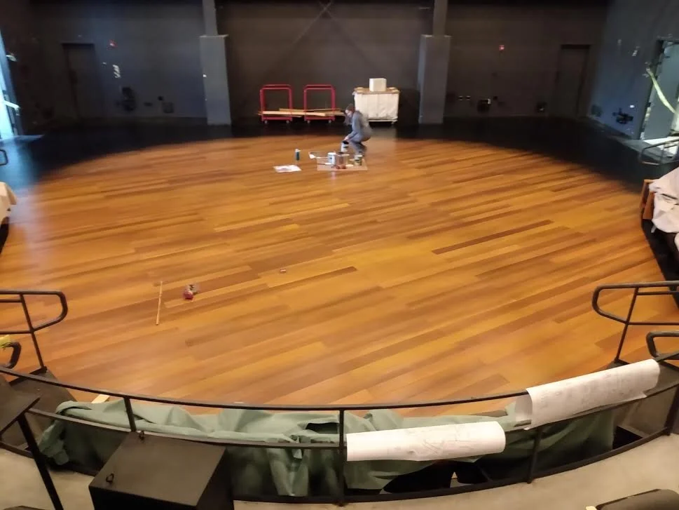  Each plank was painted individually and installed by the carpenters  