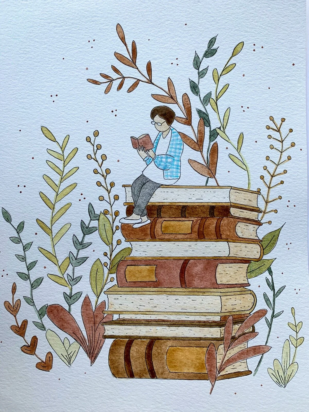  Painted with Handmade paints, made from rocks. 