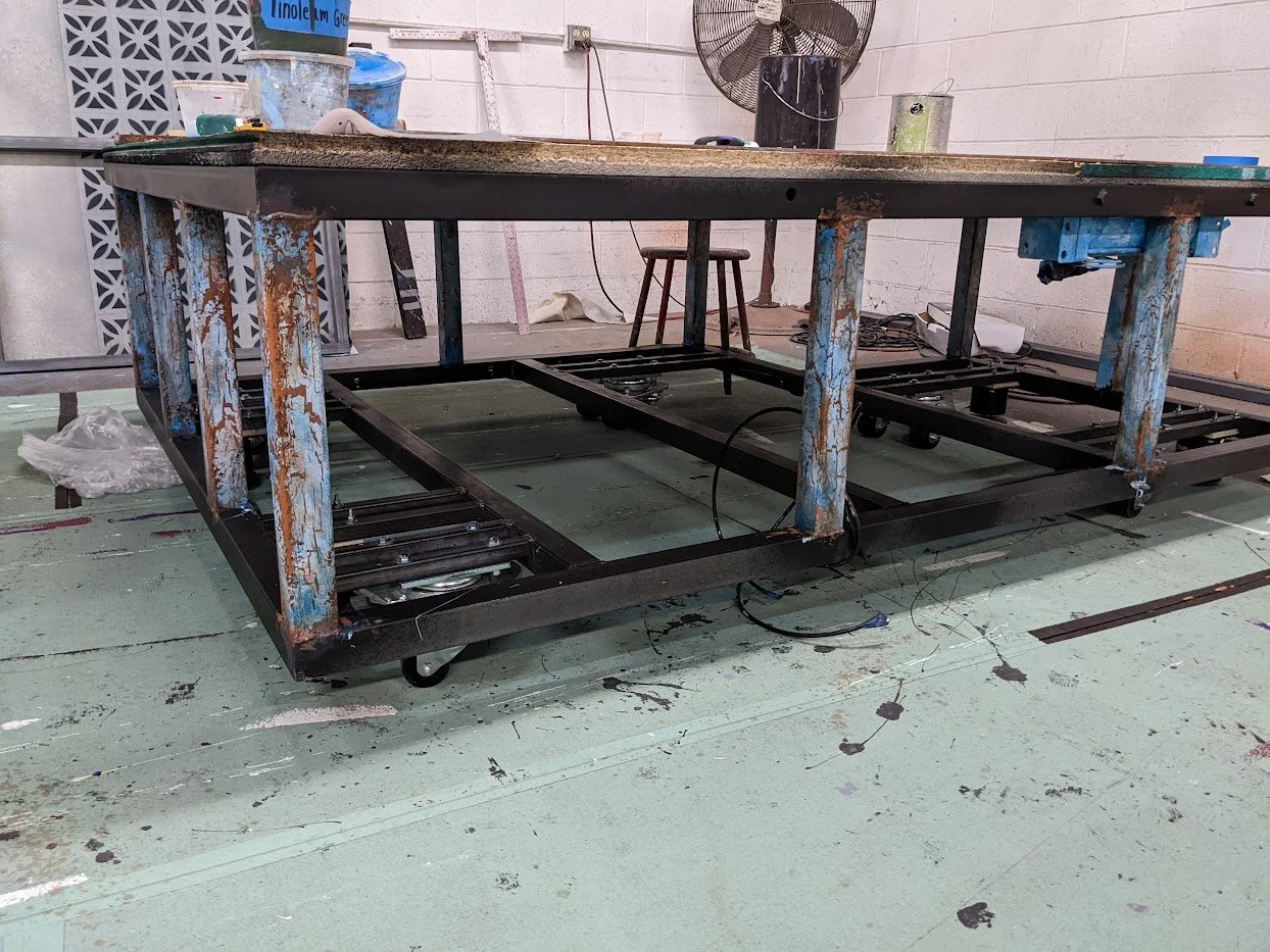  Rust and peeling paint treatment for under the decks. 