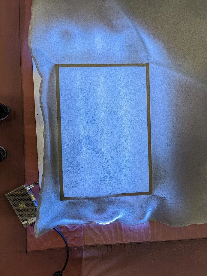  Testing starch treatments to check for translucency.  