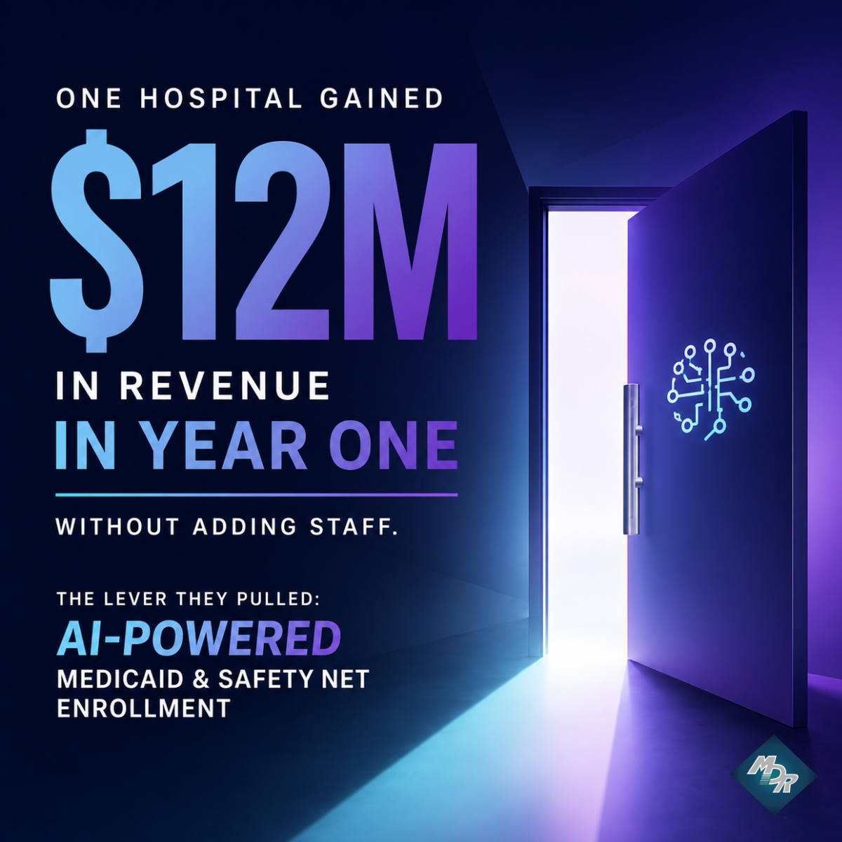 A hospital gained $12M in revenue in year one without adding staff. Here's the lever they pulled.