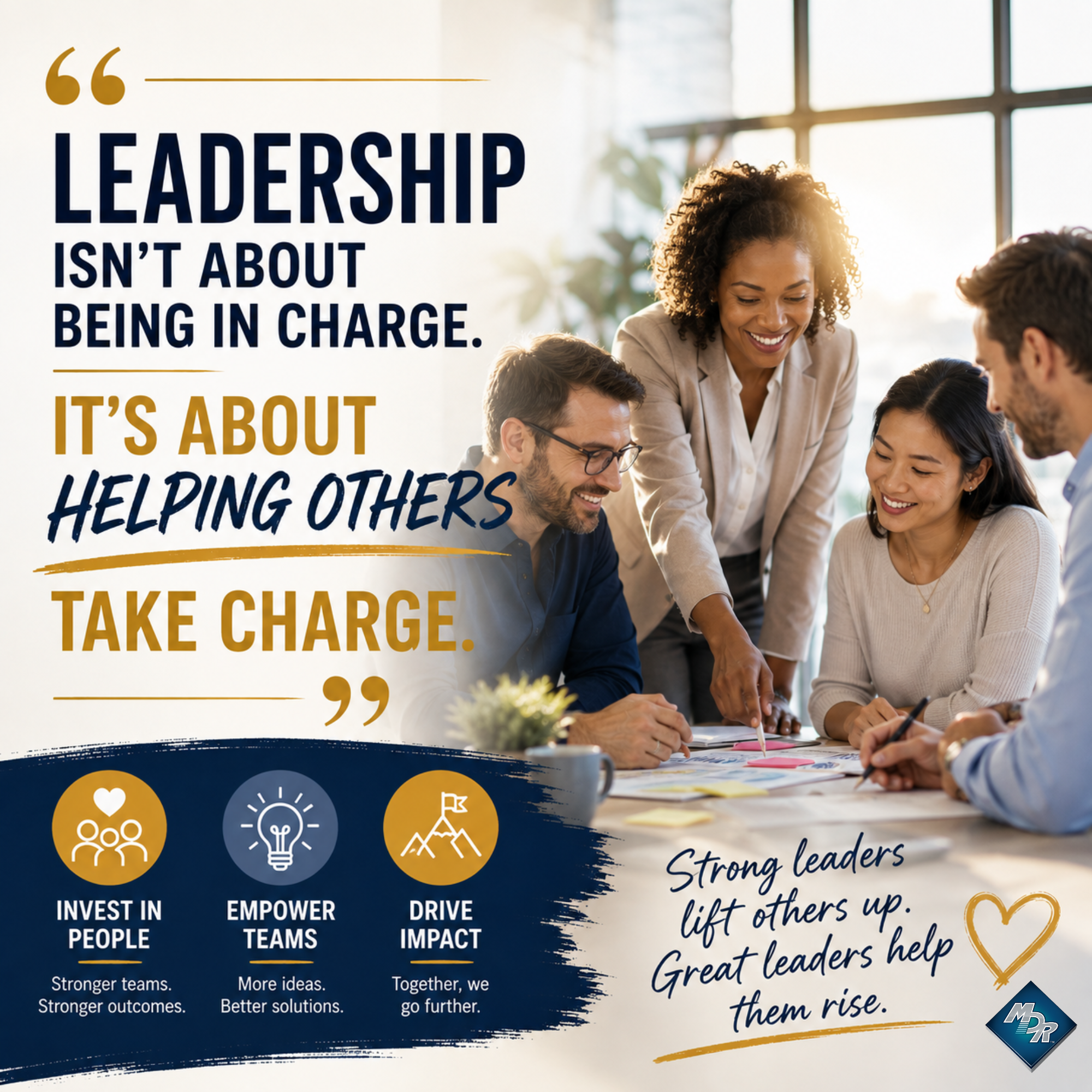 Leadership isn't measured by how many decisions you make—it's measured by how many people you help succeed.