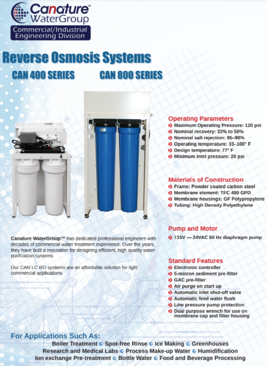 Economy RO — Novo Water Conditioning Products