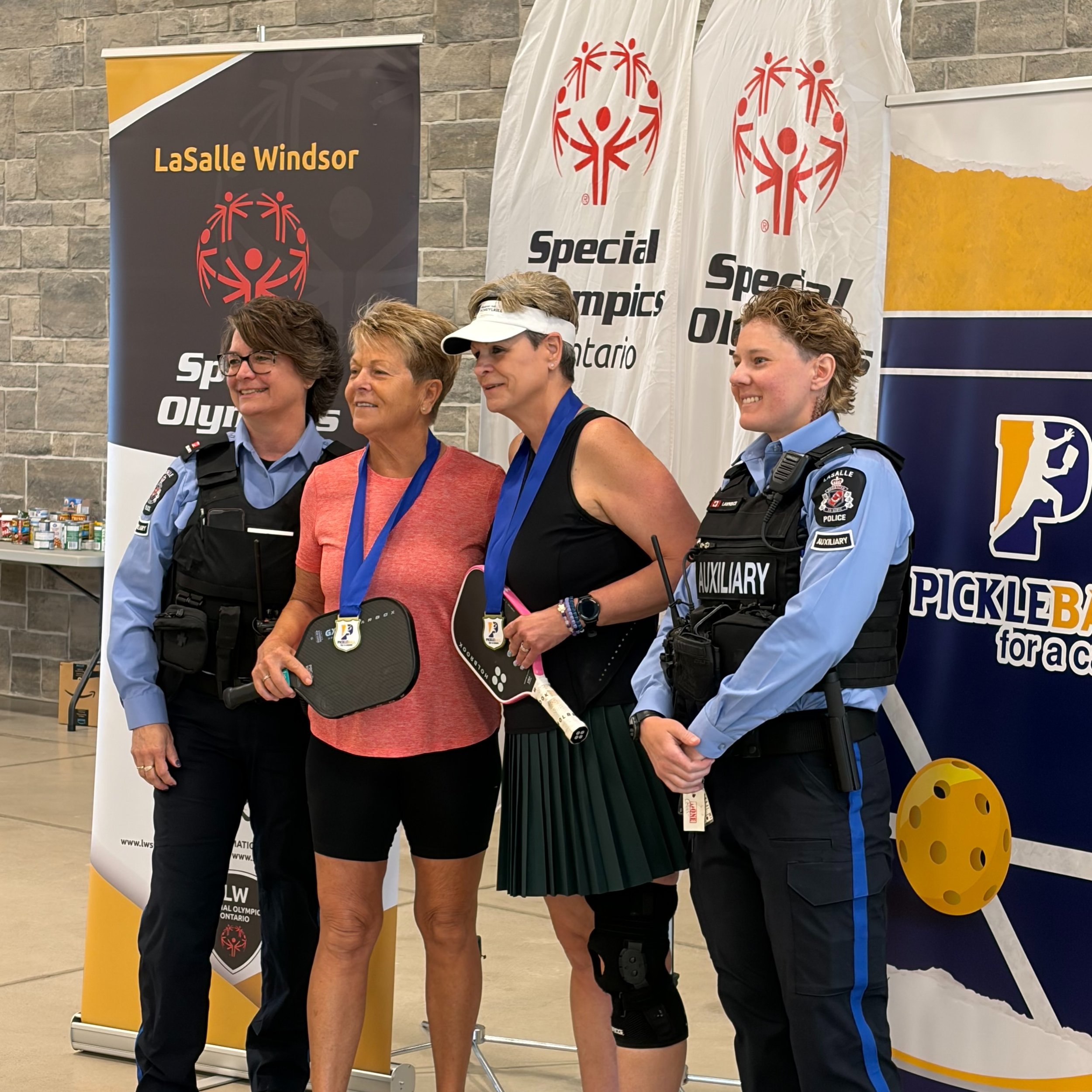 On Saturday Windsor &amp; Essex County Crime Stoppers attended the Pickleball for a Cure Event at the Event Centre at LaSalle Landing.
Proceeds for this event went to the Special Olympics.
