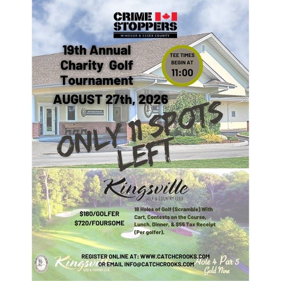 We are getting close to another sold out Tournament !
Do not miss out on this years event !!
