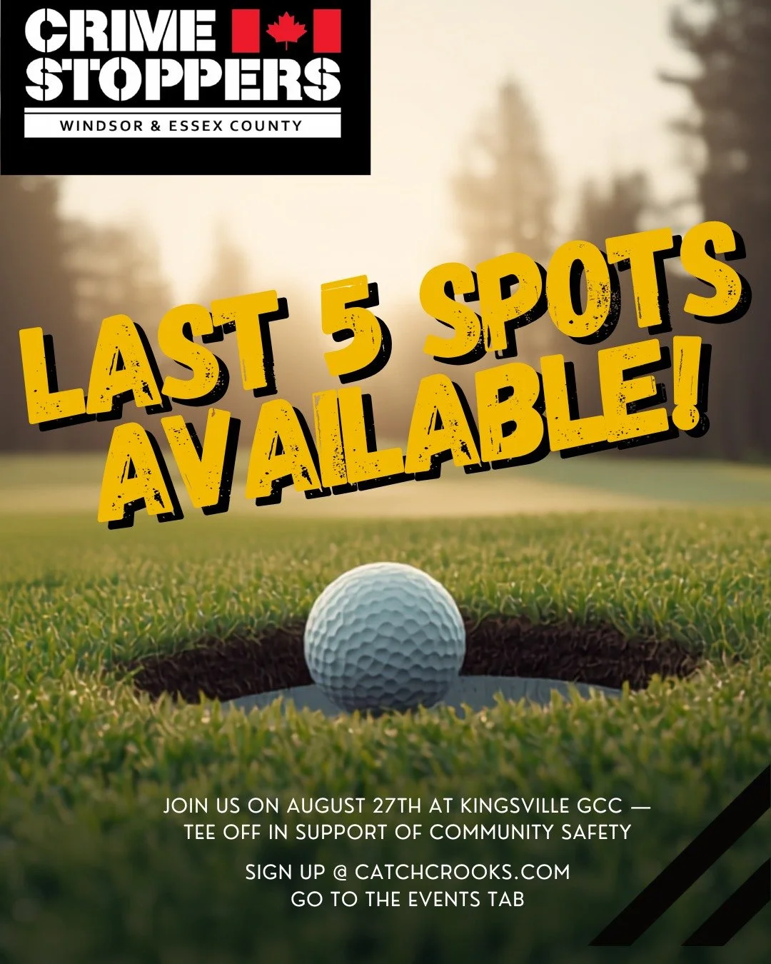 DON'T MISS OUT !
Head to our website and lock up your spot to this event !!