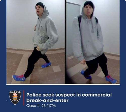 Police seek suspect in commercial break and enter — Catchcrooks