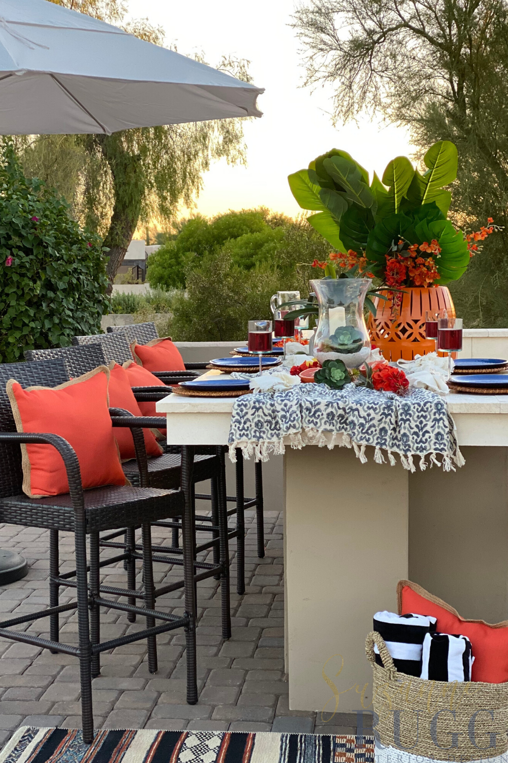 Week 7 &amp; 8! Spring 2020 One Room Challenge Project - Outdoor Island BBQ and Bar - Final Reveal! 